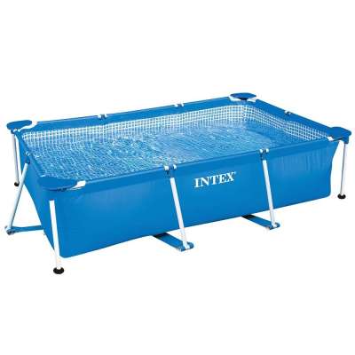 Intex 28270 220''x 150''x60'' Metal Frame Swimming Pool Family rectangular agp  Pool