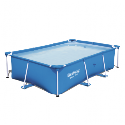 Best seller ! Bestway  56403 2.59m x 1.70m x 61cm rectangular Steel metal frame agp Pool