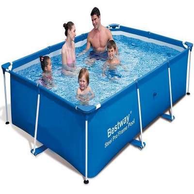 Bestway 56404 3mx2.01mx66cm rectangular metral frame swimming pool outdoor